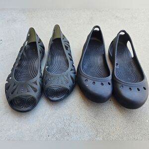 Black Women's Casual Slip-On Flats - Lightweight Comfort
